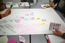 政治参画セミナー第2回 模造紙記入