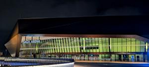 R7イエローライトアップ＠SAGAアリーナ